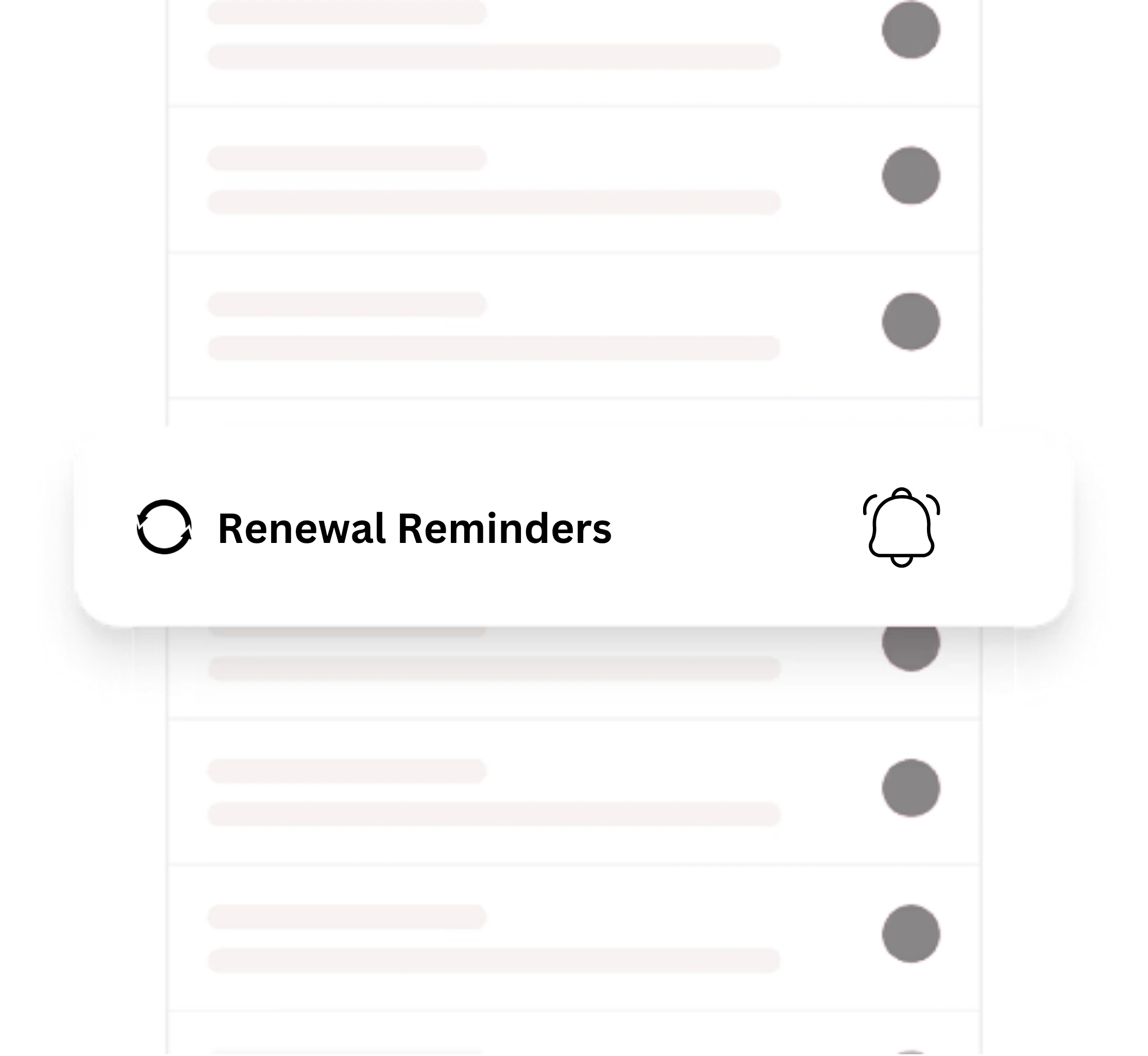 Renewal tracking dashboard